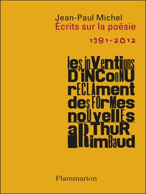 cover image of Ecrits sur la poésie
